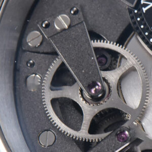 Tradition 7057BB ZF 40MM Gray Dial Black Subdial Black Leather Strap A505 - Image 5