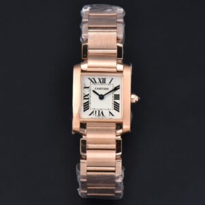 Tank Francaise Small Diamond 25.7mmx21.2mm 8848F RG Bracelet Quartz