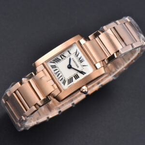 Tank Francaise Small Diamond 25.7mmx21.2mm 8848F RG Bracelet Quartz - Image 16