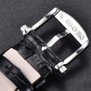 Tradition 7057BB ZF 40MM Gray Dial White Subdial Black Leather Strap A505 - Image 3