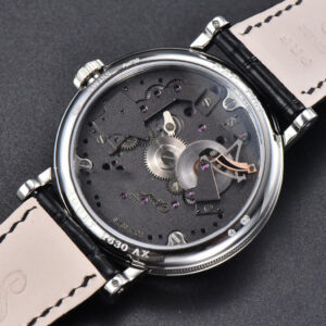 Tradition 7057BB ZF 40MM Gray Dial Black Subdial Black Leather Strap A505 - Image 13