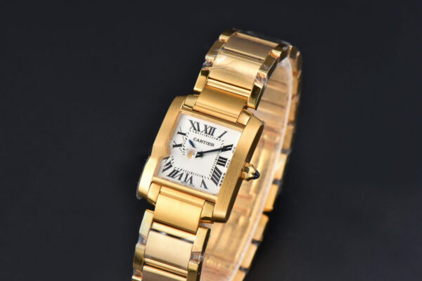 Tank Francaise Small 25.7mmx21.2mm 8848F YG Bracelet Quartz