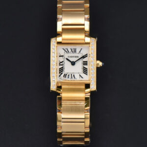 Tank Francaise Small Diamond 25.7mmx21.2mm 8848F YG Bracelet Quartz - Image 15