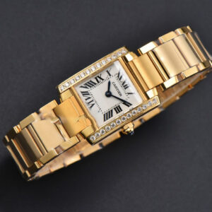 Tank Francaise Small Diamond 25.7mmx21.2mm 8848F YG Bracelet Quartz - Image 16