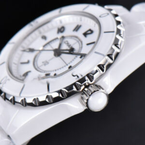 J12 38mm XF WhiteCeramic White Dial Crystal Markers On Bracelet - Image 10