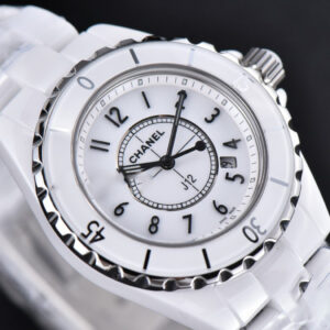 J12 38mm XF WhiteCeramic White Dial Crystal Markers On Bracelet - Image 11