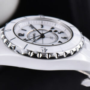 J12 38mm XF WhiteCeramic White Dial Crystal Markers On Bracelet - Image 12