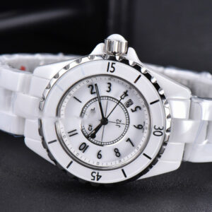 J12 38mm XF WhiteCeramic White Dial Crystal Markers On Bracelet - Image 13