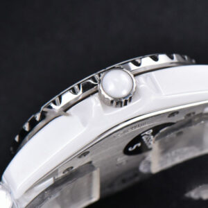 J12 38mm XF WhiteCeramic White Dial Crystal Markers On Bracelet - Image 14