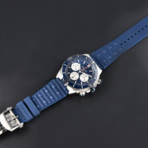 Chronomat B01 42mm BLSF Blue Bezel Blue Dial White Subdial White Rubber Strap 7750 - Image 32