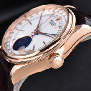 Cellini 50535 40mm Moonphase RG white dial KZF Asia 3195 Mod - Image 10