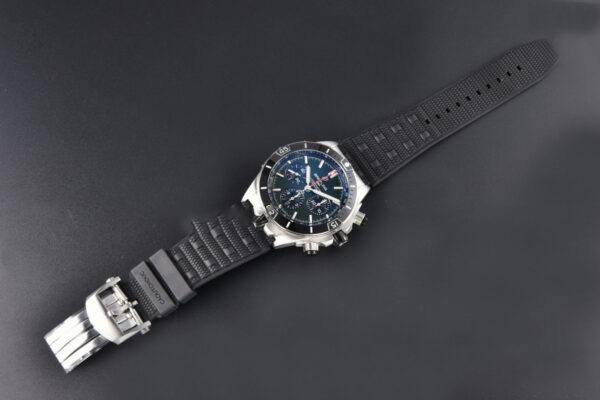 Chronomat B01 44mm BLSF Black Bezel Green Dial Rubber Strap 7750