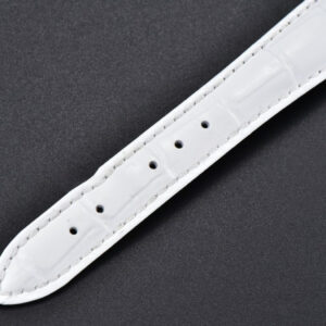 Tradition 7038BR RG ZF 40MM Diamond Gray Dial Silver Subdial White Leather Strap A505 - Image 12