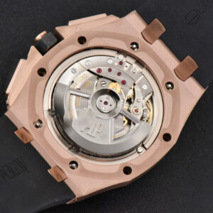 Royal Oak Offshore 44mm RSF RG Black Checkered Dial Black Subdials Rubber Strap A3126 - Image 5