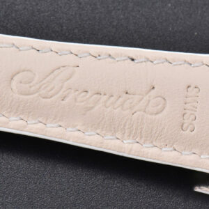 Tradition 7038BR RG ZF 40MM Diamond Gray Dial Silver Subdial White Leather Strap A505 - Image 14