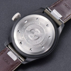 Top Gun IW326901 Ceramic 41mm M+F Black Dial Green Nylon Strap 9015 - Image 7