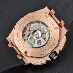 Royal Oak Offshore 44mm RSF RG Black Checkered Dial Black Subdials Rubber Strap A3126 - Image 14