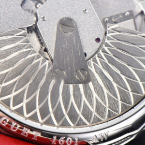 Tradition 7038BB ZF 40MM Diamond White Dial Red Leather Strap A505 - Image 17