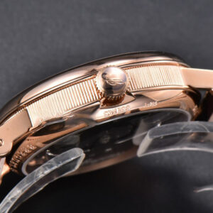 Tradition 7057BR RG ZF 40MM Gray Dial White Subdial Black Leather Strap A505 - Image 9