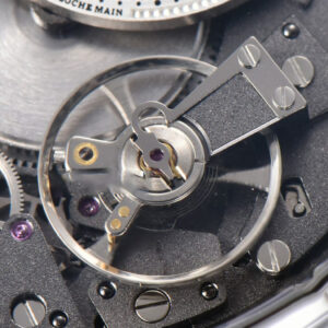 Tradition 7057BB ZF 40MM Gray Dial White Subdial Black Leather Strap A505 - Image 8