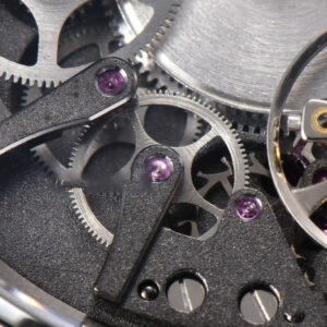 Tradition 7057BB ZF 40MM Gray Dial White Subdial Black Leather Strap A505 - Image 9