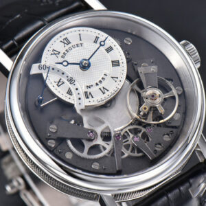 Tradition 7057BB ZF 40MM Gray Dial White Subdial Black Leather Strap A505 - Image 12
