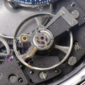 Tradition 7038BB ZF 40MM Diamond Gray Dial Blue Leather Strap A505 - Image 7