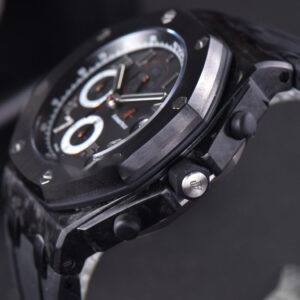 Royal Oak Offshore 2640IRO JF 44MM Black/Silver Dial Rubber Strap A3126 V2 - Image 12