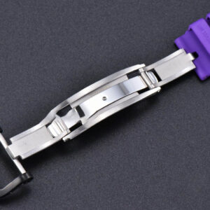 RM035-02 42mm Black Forged Carbon T+F Skeleton Dial Green Crown Purple Rubber Strap RMUL2 - Image 6