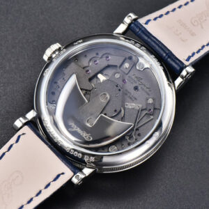 Tradition 7038BB ZF 40MM Diamond Gray Dial Blue Leather Strap A505 - Image 18