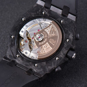 Royal Oak Offshore 2640IRO JF 44MM Black/Silver Dial Rubber Strap A3126 V2 - Image 23