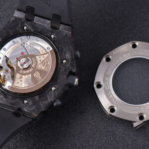 Royal Oak Offshore 2640IRO JF 44MM Black/Silver Dial Rubber Strap A3126 V2 - Image 24