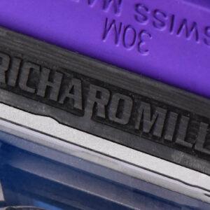 RM035-02 42mm Black Forged Carbon T+F Skeleton Dial Green Crown Purple Rubber Strap RMUL2 - Image 15