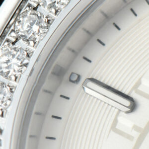 Royal Oak Offshore Ladies 33mm SS Moissanite RXWF White Dial Real Diamonds Bezel White Rubber Strap Swiss Quartz - Image 7