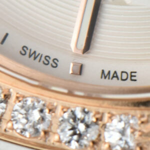 Royal Oak Offshore Ladies 33mm RG Moissanite RXWF White Dial Real Diamonds Bezel White Rubber Strap Swiss Quartz - Image 7