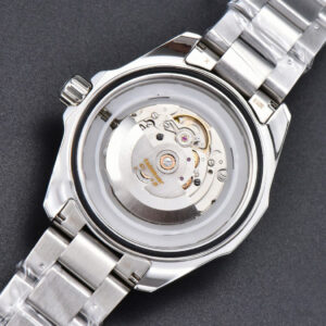 Aquaracer Caliber 5 43mm OF Black ‘Lion’ Dial Red Hand SS Bracelet SW200 - Image 10