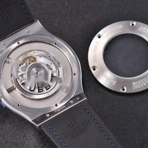 Classic Fusion Bang WWF 45mm PVD Black Dila Rubber Strap HUB11 - Image 18