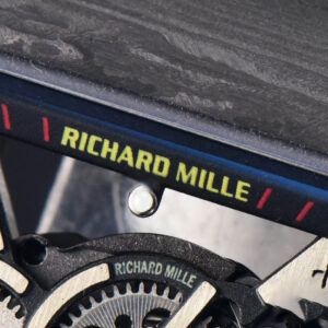 RM035-02 42mm Black Forged Carbon T+F Skeleton Dial Red Crown White Rubber Strap RMUL2 - Image 4