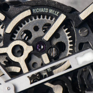 RM035-02 42mm Black Forged Carbon T+F Skeleton Dial Red Crown White Rubber Strap RMUL2 - Image 5