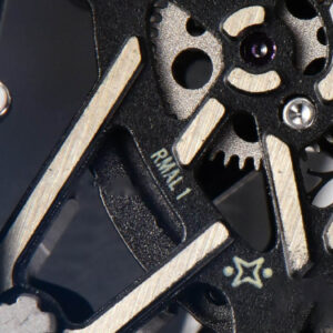 RM035-02 42mm Black Forged Carbon T+F Skeleton Dial Red Crown White Rubber Strap RMUL2 - Image 7
