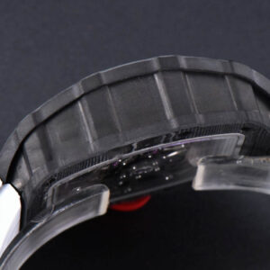 RM035-02 42mm Black Forged Carbon T+F Skeleton Dial Red Crown White Rubber Strap RMUL2 - Image 15