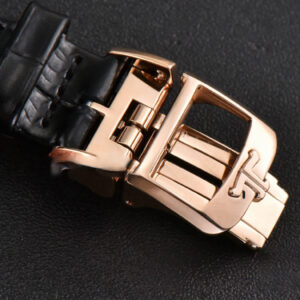 Rendez-Vous Moon 34mm RG GF Diamond White Textured Dial Black Leather Strap A935 - Image 11