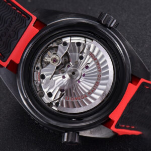 Planet Ocean 45.5mm Deep Black red Real Ceramic VSF Black Nylon Strap A8906 Super Clone - Image 16