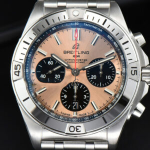 Chronomat B01 42MM GF RG/Black Dial SS Bracelet 7750