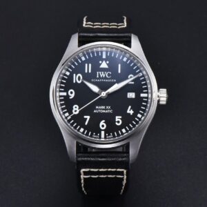 Mark XX IWC328201 40mm GSF Black Dial Black Leather Strap A2892 - Image 10