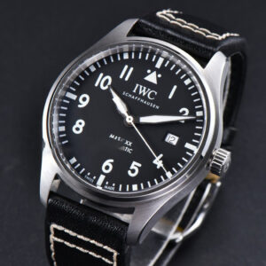 Mark XX IWC328201 40mm GSF Black Dial Black Leather Strap A2892 - Image 11