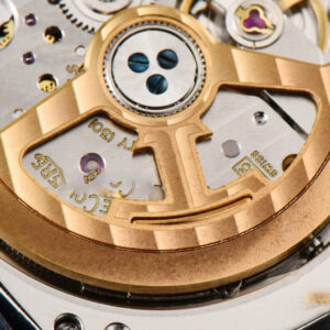 Rendez-Vous Moon 34mm GF Diamond White Textured Dial Blue Leather Strap A935 - Image 3