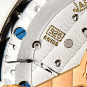 Rendez-Vous Moon 34mm GF Diamond White Textured Dial Blue Leather Strap A935 - Image 7