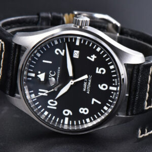 Mark XX IWC328201 40mm GSF Black Dial Black Leather Strap A2892 - Image 20
