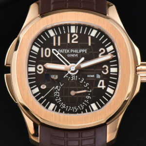 Aquanaut 5164R RG 41mm ZF Brown Dial Brown Rubber Strap A324